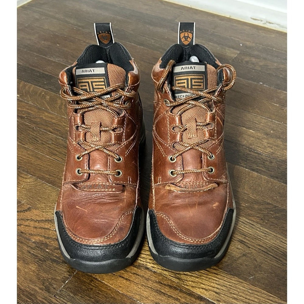 Ariat Terrain Leather Hiking Laced Up Brown Work Boots Mens Sz 7.5